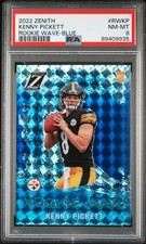 2022 PANINI ZENITH ROOKIE WAVE BLUE #RWKP KENNY PICKETT ROOKIE RC PSA 8
