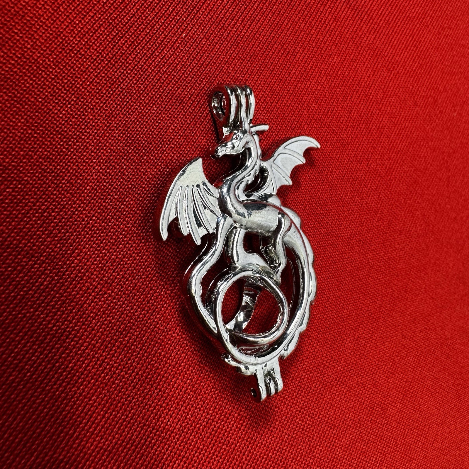 Silver Tone Dragon Essential Oil Diffuser - image 3