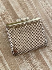 Vintage 1950s Whiting Davis Gold Tone Mesh Wallet