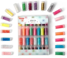 Incraftables Glitter for Crafts (32pcs). Best Assorted Assorted,Rainbow 