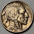 1915-D BUFFALO NICKEL, High Grade Original SEMI-KEY DATE