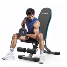  Weight Bench, Foldable Weight Benches for Home Gym with 990 LBS, Adjustable 