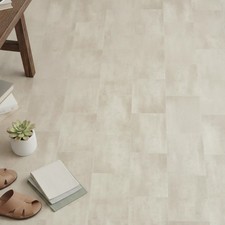 Stone Effect Vinyl Flooring Roll Felt Back Greige Stone Tile Effect Lino 2m 3m