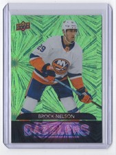 2020-21 Upper Deck Dazzlers Green Brock Nelson New York Islanders #DZ-80