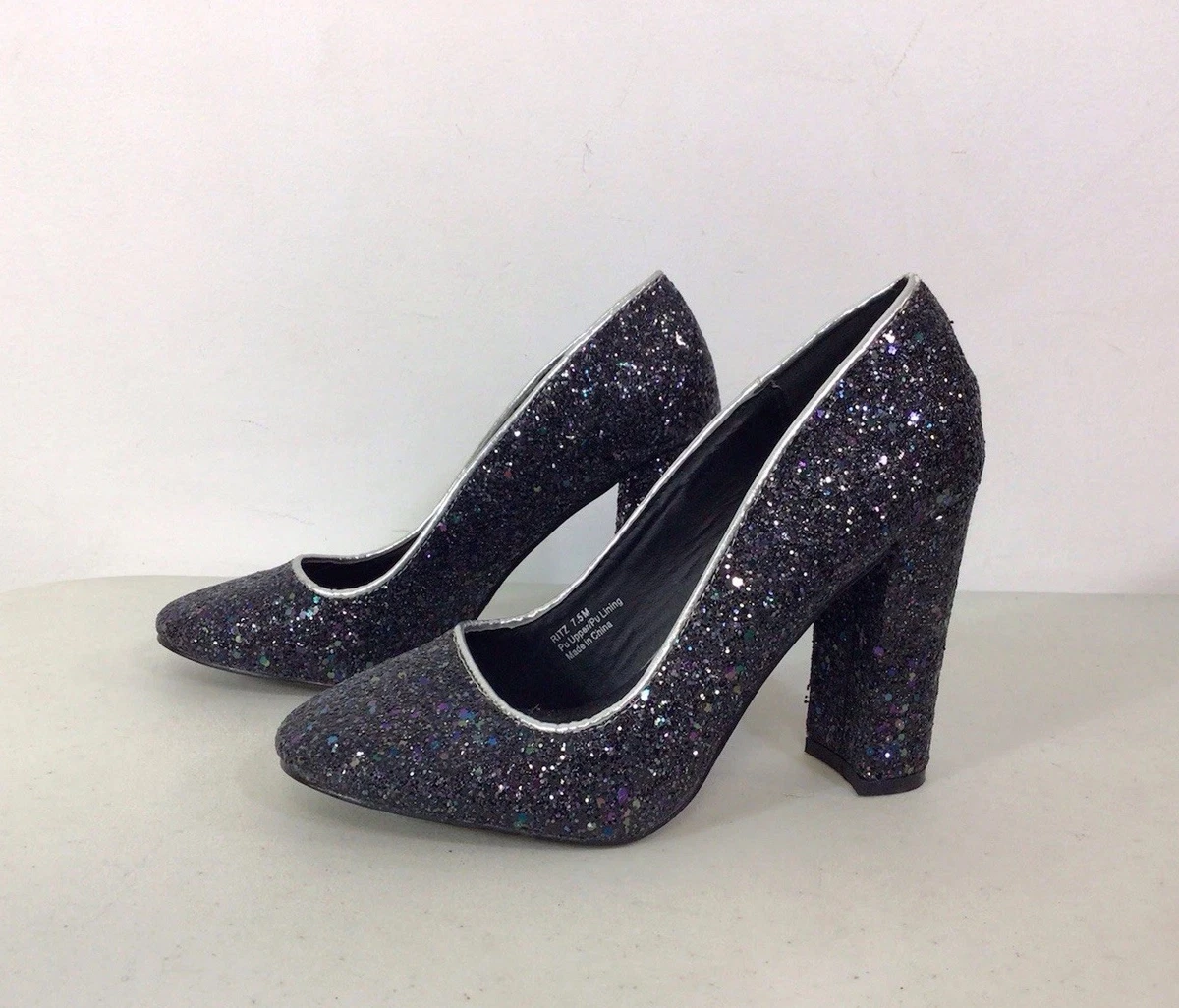 Escarpins Penny Loves Kenny - Talons Aiguilles Plateforme - Suède Noir Et Cuir Tan - Taille 8.5 US