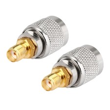 2PCS SMA Female to TNC Male Jack RF Coaxial Adapter Connector