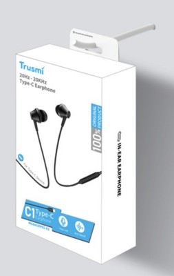 Wired In-ear Earphone Type C Black