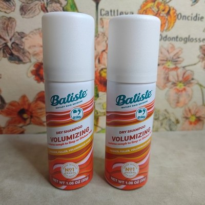 Lot Of 2 Batiste Hair Volumizing Dry Shampoo 1.06 Oz / 30g TRAVEL SIZE Mini New