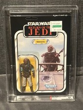 Vintage Kenner Star Wars ROTJ 77 Back Weequay MOC AFA 85 Clear Bubble
