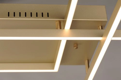 ET2 E21513 Champagne Traverse 24"W Led Flush Mount Ceiling Fixture - Picture 4 of 12