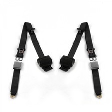 Chevy Impala 1971 - 1976 Airplane 3pt Bk Retract Bucket Seat Belt Kit-2 Belts