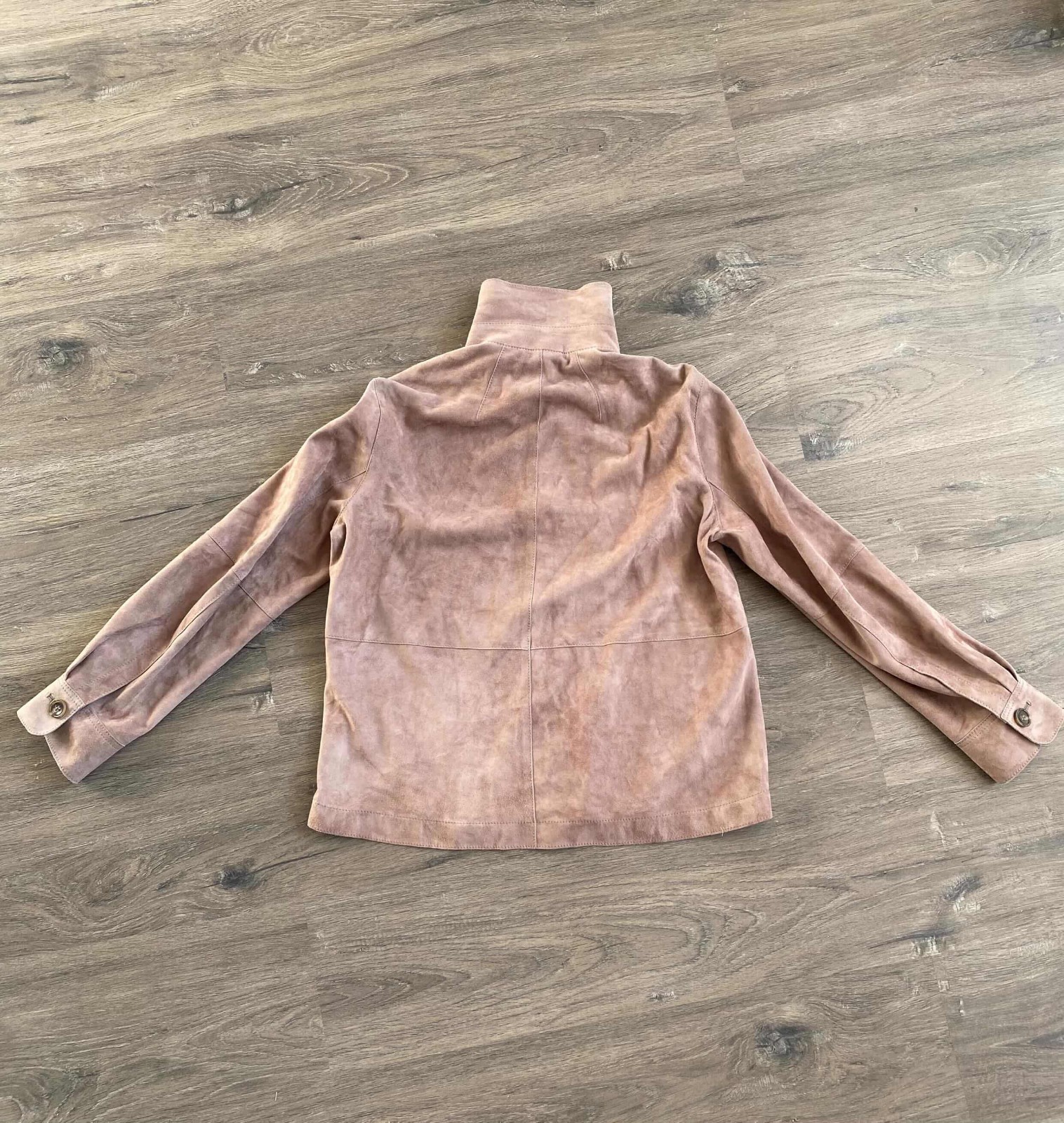 Luisa Cerano damen leder hemd braun suede jacket Size S RRP 595 € image 4