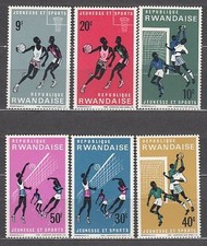 Ruanda - Briefmarken Yvert 161/6 * Mh Sport