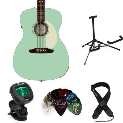 Fender California Standard Monterey E Acoustic-electric Guitar Essentials Bundle