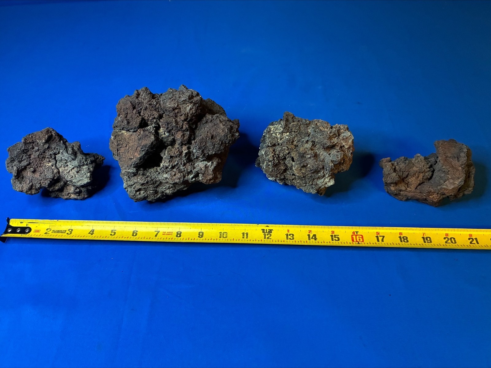 Aquarium Lava Stone Aquascape Terrarium 4 Pieces 7.10lbs