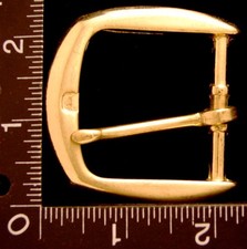 LL08116 NOS VINTAGE  GOLDTONE CUT-OUT DESIGN  TONGUE TYPE BELT BUCKLE