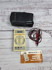 Beckman Industrial Tech 300 Multimeter LCD Display Powers W/box Powers On