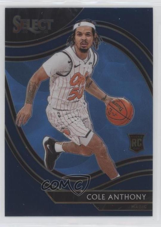 2020-21 Panini Select Courtside Retail Blue Cole Anthony #286 0o6v