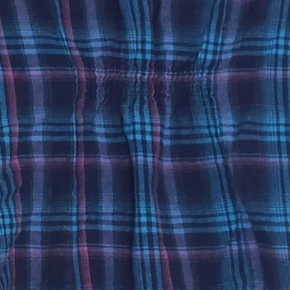 Camisa Y2K Decree a Cuadros con Botones a Presión Talla M Azul Grunge Vaquera Occidental Rodeo Foto 4 de 4