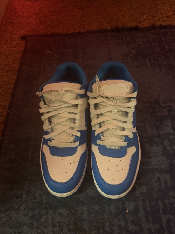 Blue and white Sneakers size 8.5 men barely worn 