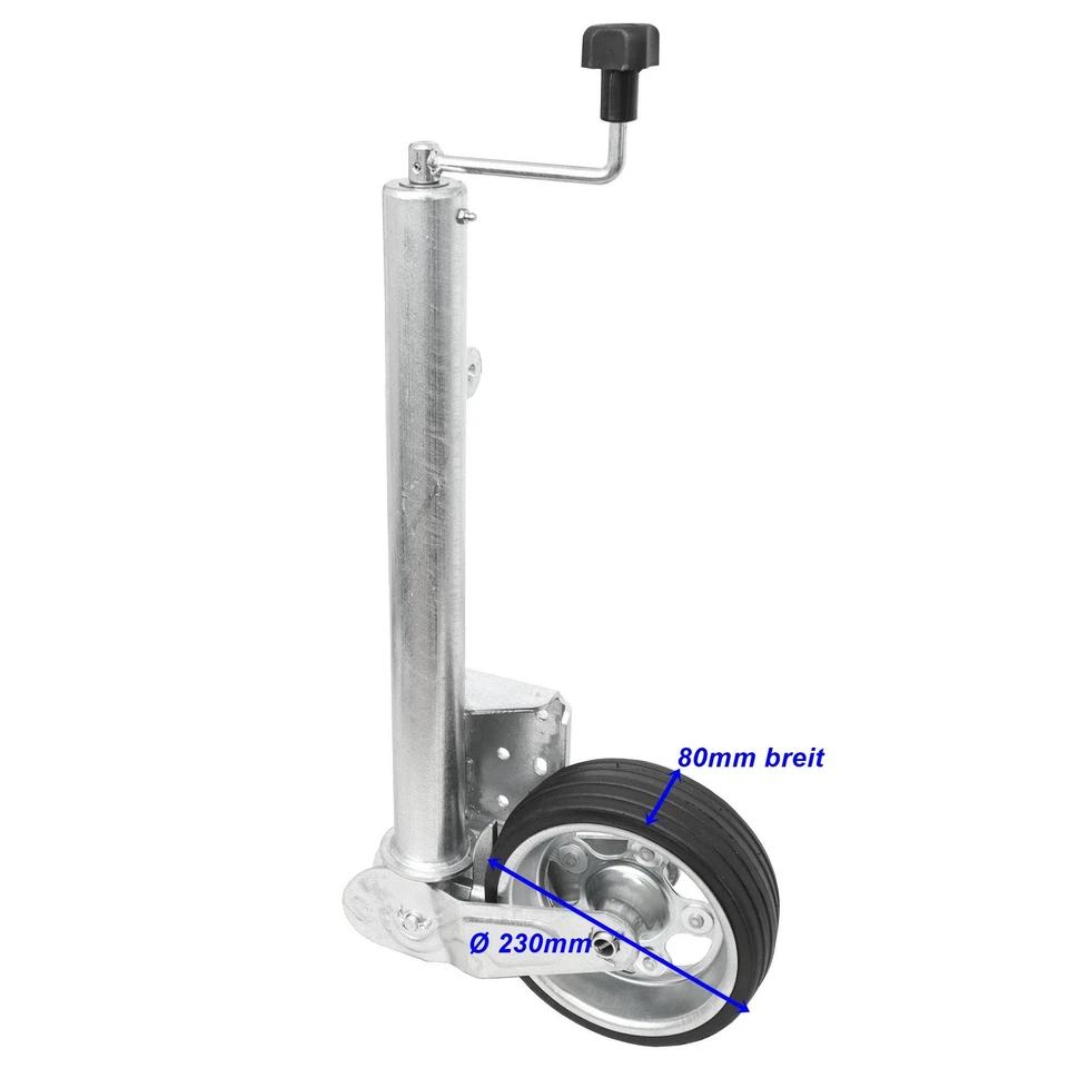 500KG Automatik Schwerlast Stützrad 230x80 extra Lang Anhänger Trailer TD60VXL  - Bild 2 von 4