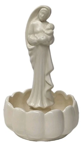 Vintage HAEGER USA Pottery Madonna & Child 10.5" Ceramic Planter -Trinket Dish