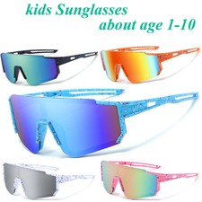 Kids UV400 Baseball Sunglasses Age 3-12 Outdoor Sports Cycling Glasses