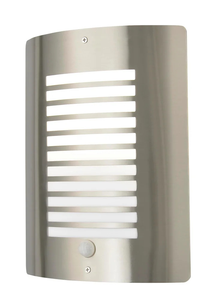 Outdoor Light Silver Sigma Wall PIR Stainless Steel Zink ZN-28708-SST