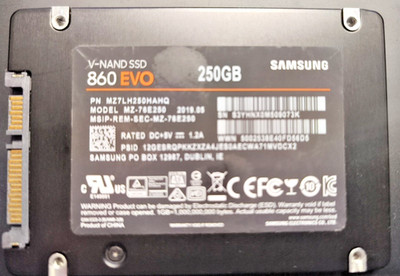 Samsung 860 EVO 250GB,Internal,2.5 inch (MZ-76E250) Solid State Drive