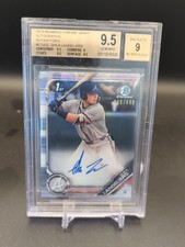 2019 Bowman Draft Chrome Shea Langeliers #CDA-SL 1st Refractor Auto /499 BGS 9.5