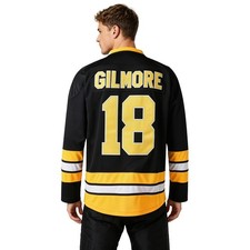 Mens Happy Gilmore #18 Sandler 1996 Movie Ice Hockey Jersey Stitched Shirts |...