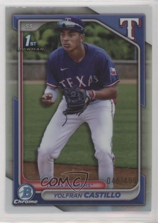 2024 Bowman Chrome Prospects Refractor /499 Yolfran Castillo #BCP-159 1i72
