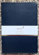 New PAPYRUS Premium Bound Journal A5 Navy Blue Lined Notebook 210 Pages