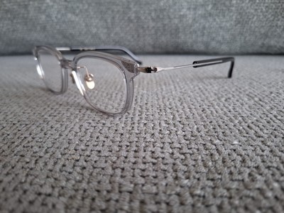 Masunaga Titanium Square Eyeglasses Model GMS 124 Transparent