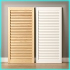 White Pine || Wave Louvre Door || Wooden Slatted Cabinet Wardrobe Cupboard Front