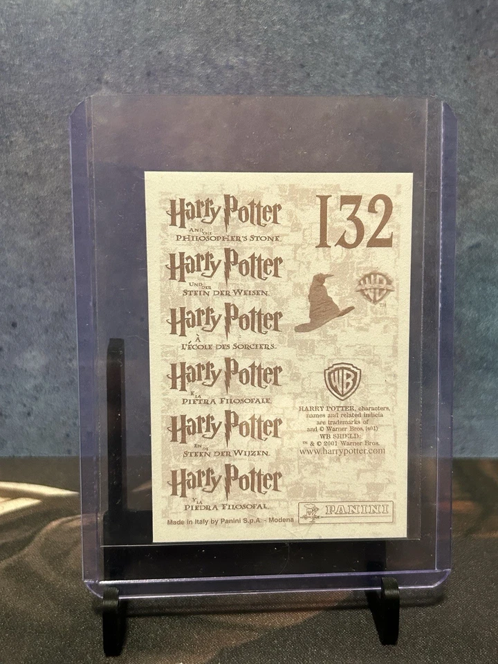 2001 Panini Harry Potter/Philosophers Stone Stickers FOILS #132 McGonagall - Image 2 of 2