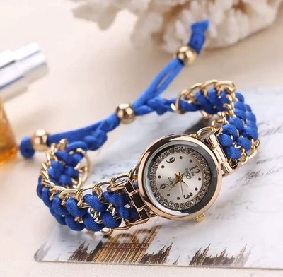 Bohemian Woven Bracelet  Quartz Watch Fashion Creative Wrist Watch HANDMADE