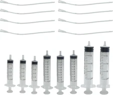 8Pcs Pet Bird Parrot Milk Feeding Syringe Set, Bird Hand Feeding Syringe with So