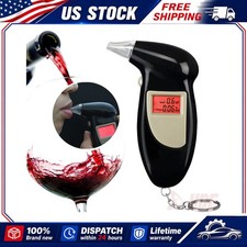 Digital LCD Police Breath Breathalyzer Test Alcohol Tester Semiconductor sensor