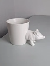 Ceramic White PIG Succulent Planter/ Decorative Mug- Target