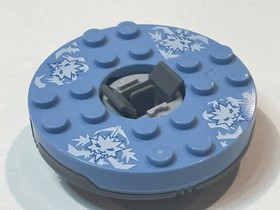 Lego Ninjago Dark Gray & Light Blue Spinner With Silver Crown 2113 ZANE