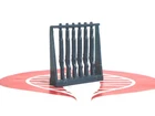 Army Men Playset Part BLUE Gun Rack Marx Original Figure Accessory