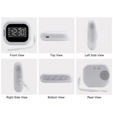 New Vibration Alarm Clock With Dual Alarms Digital White Noise Machine 10