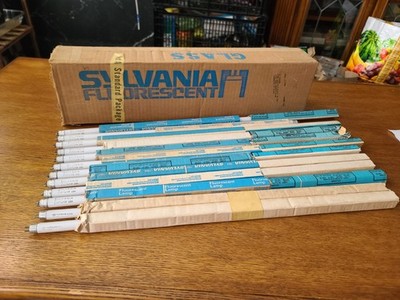 10 x NOS Vintage Sylvania F13T5/CW + 2 x NOS GE T5 Fluorescent Bulbs Cool White