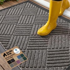 WeatherMAX All-Weather Doormat - 100 Waterproof  Fade Resistant Indoor/Outdoor