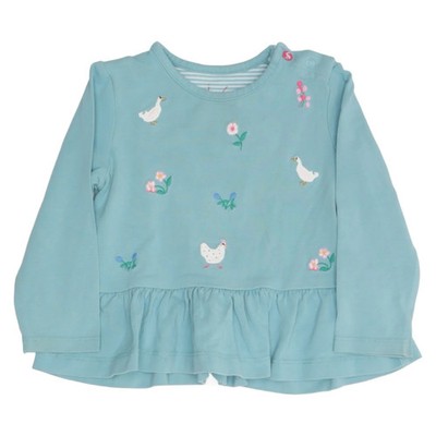 Joules, Langarmshirt, Größe: 74/80, model: olivia, Blau, Baumwolle/Elasthan #2T3