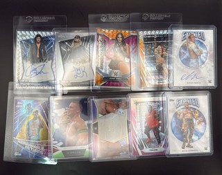 Topps WWE Chrome/Exalted/Universe/John Cena Set 10 Numbered/Auto LOT