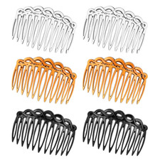 6 Pcs French Side Hair Twist Comb Set Plastic Twist Decorative Comb Women Hair C