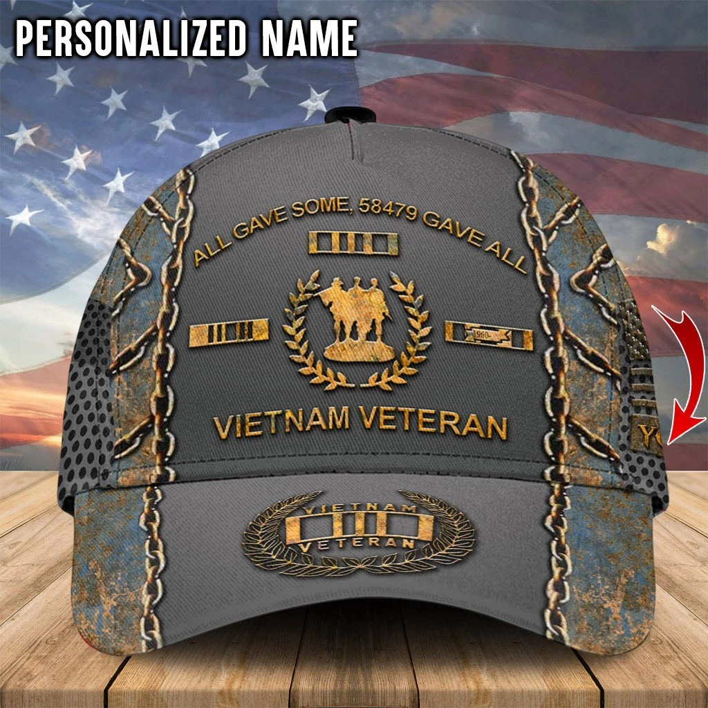 Personalized Vietnam Veteran Cap All Gave Some Proud Hat Military Gift For Men