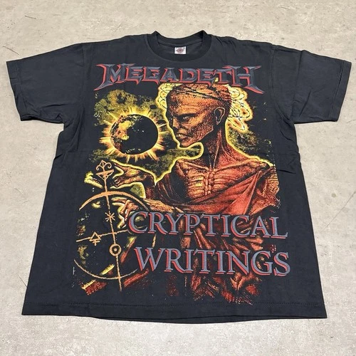 Vintage Megadeath App Band T Shirt 1990’s Cryptical Writings 1990s vintage concert t-shirt, vintage, single stitch, B+ condition